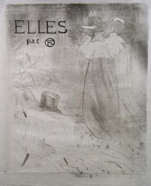 Toulouse-Lautrec Art Frontpiece Fine Art Print Elles