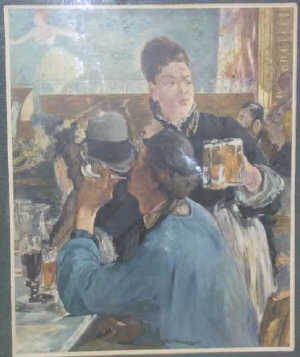 A colour reproduction after Edouard Manet. 