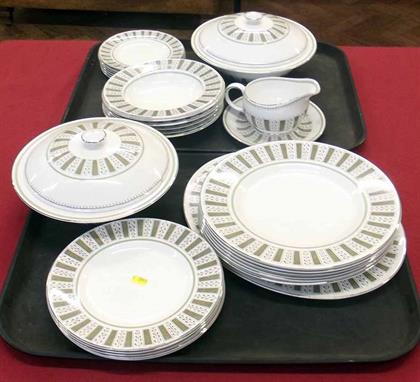Quantity of Susie Cooper dinner/tea ware &quot;Persia&quot;. Condition report: see terms and conditions