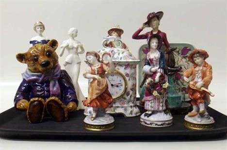 Group lot of Goebel; Susie Cooper; Coalport and other figures. Condition report: see terms and conditions.