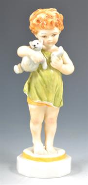 Royal Worcester figure - &quot;Wednesday`s Child Knows Little Woe&quot;, No. 3521.