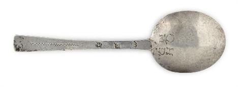 `The Barncleuch` Puritan spoon - an important Scottish 17th century puritan spoon by George Cleghorne, Edinburgh 1653 - 1655,