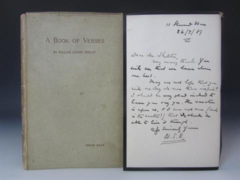 William Ernest Henley book of verses William Ernest Henley book of verses