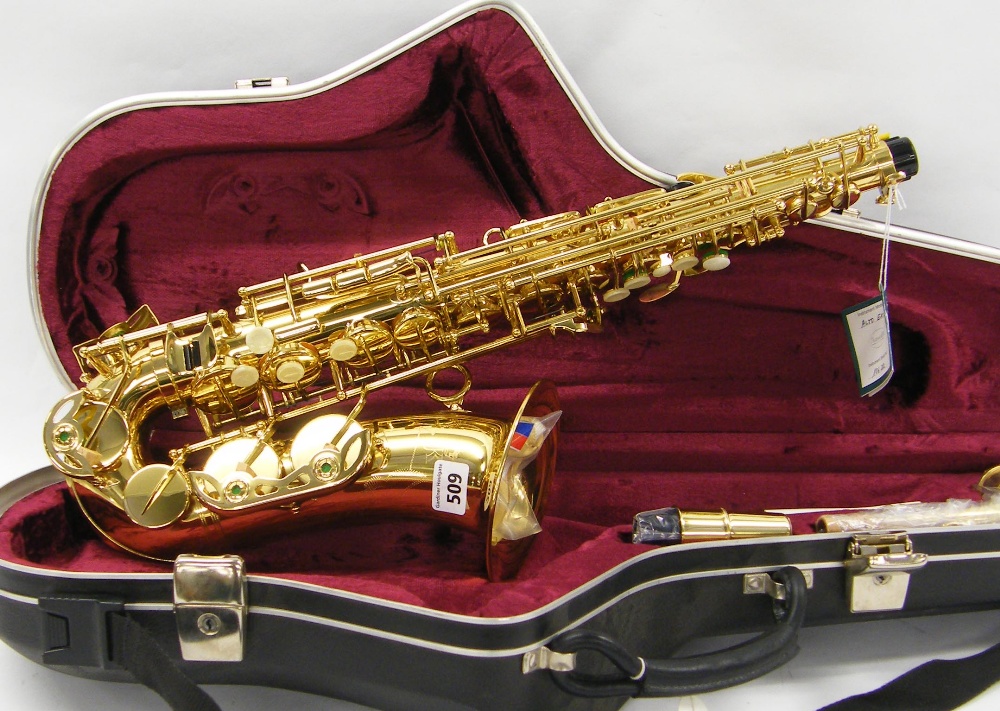 Julius Keilwerth EX90 series II gold lacquered alto saxophone, ser. no