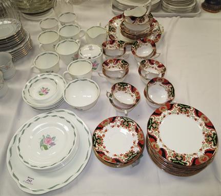  A Susie Cooper part tea service, 21 pieces approx; a Japan part tea service 