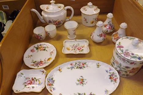 ROYAL CROWN DERBY &quot;DERBY POSIES &quot; 10 VARIOUS ITEMS &amp; 2 MINTON HADDO HALL DISH AND POT 