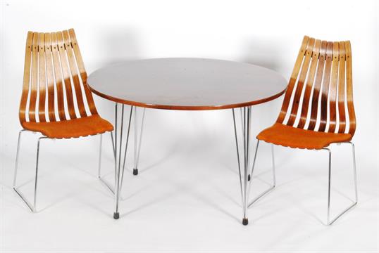 Hans brattrud for hove mobler norway a dining table and chairs ...