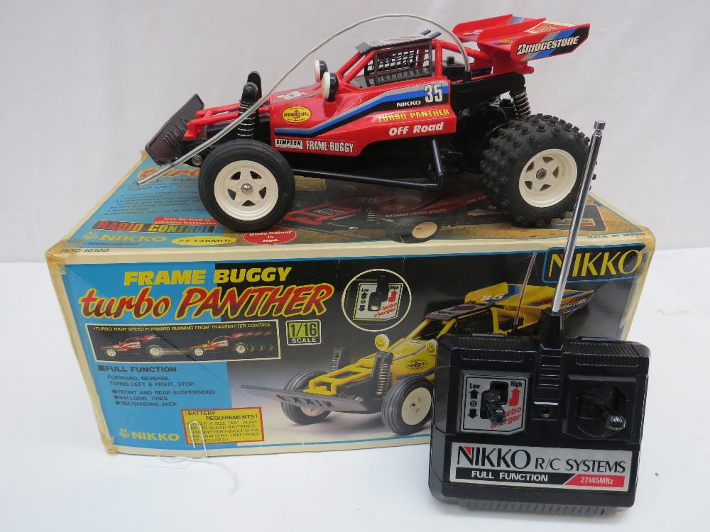 A Nikko 'Frame Buggy turbo Panther' radio controlled car with original