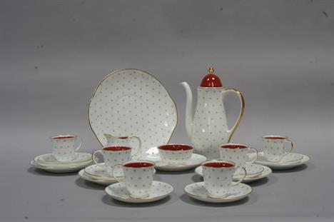 A Susie Cooper `Asterisk` pattern coffee set (22 pieces).